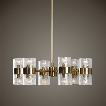 Marinot - 12 Light Chandelier - Gold