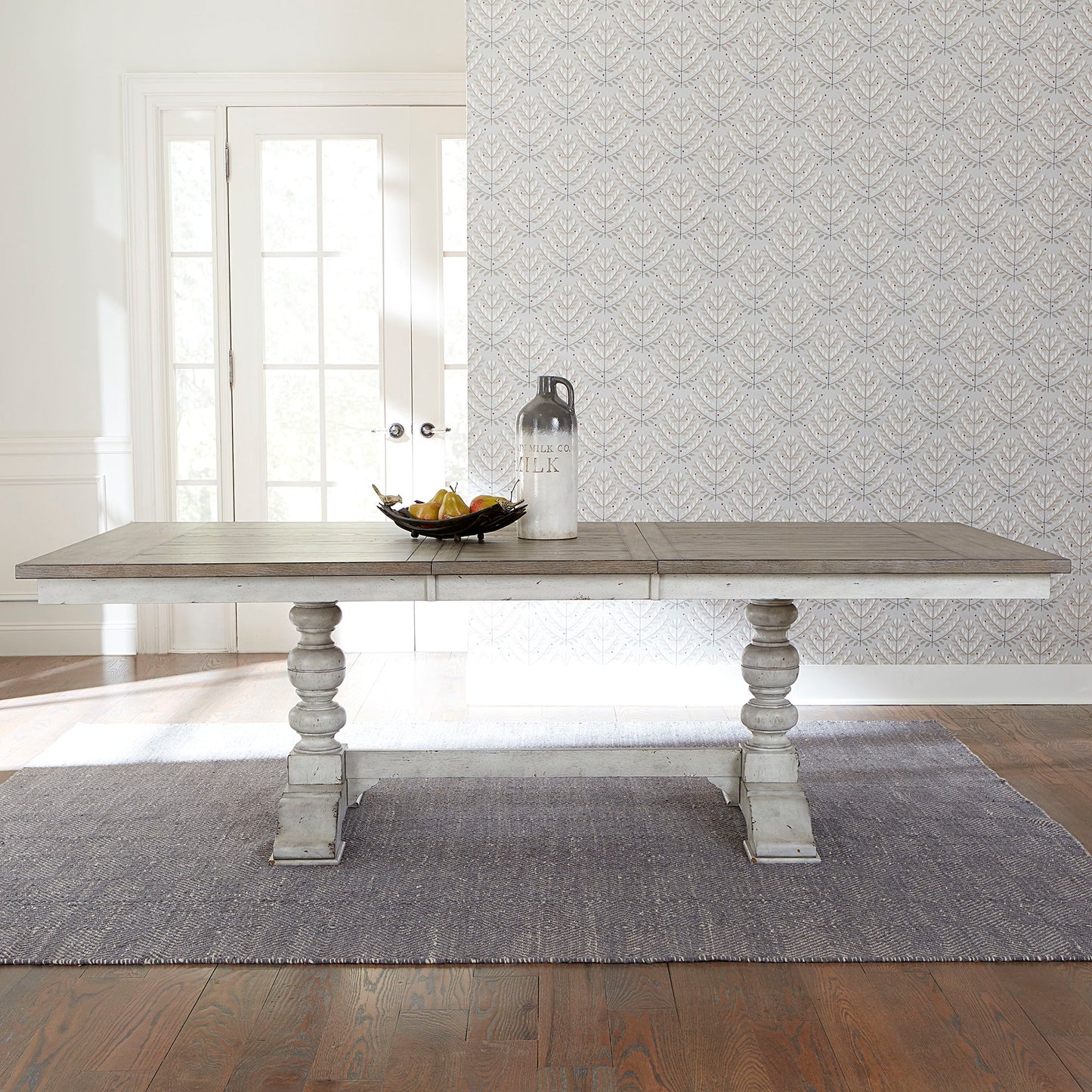 Whitney - Trestle Table Base - White