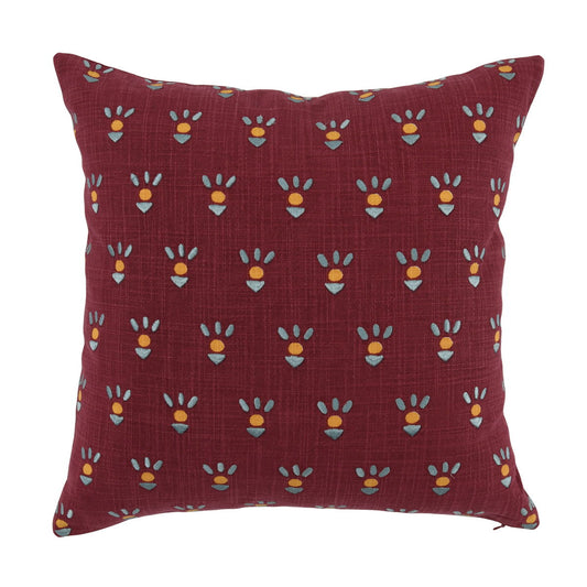 Verdant - VE Monica Pillow - Rasberry Red