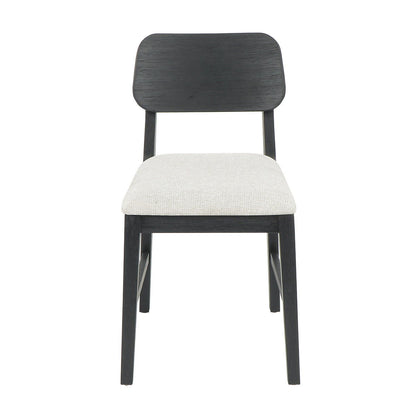 Deaven - Upholstered Dining Chair (Set of 2) - Oak Black