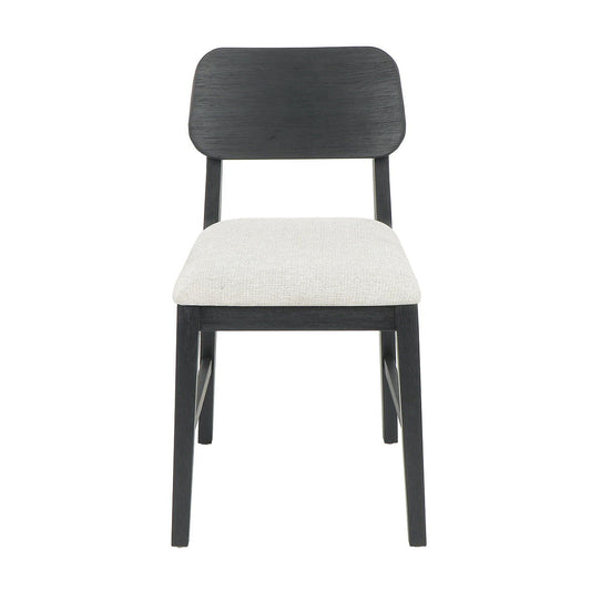 Deaven - Upholstered Dining Chair (Set of 2) - Oak Black