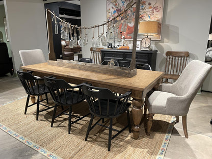 Vintage Market - Upholstered Arm Chair (Set of 2) - Barnwood Oak