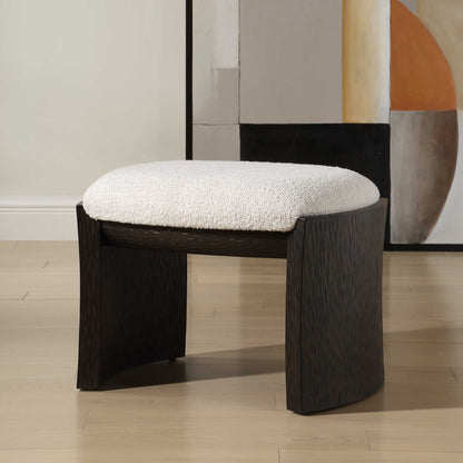 Port - Small Bench - Walnut / White