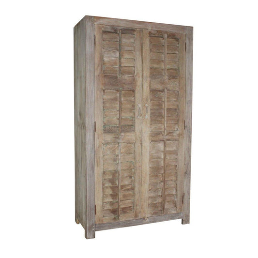 Wood 88" Almirah - Light Brown