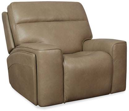Riverton - Power Gliding Recliner With Power Headrest And Lumbar - Brown