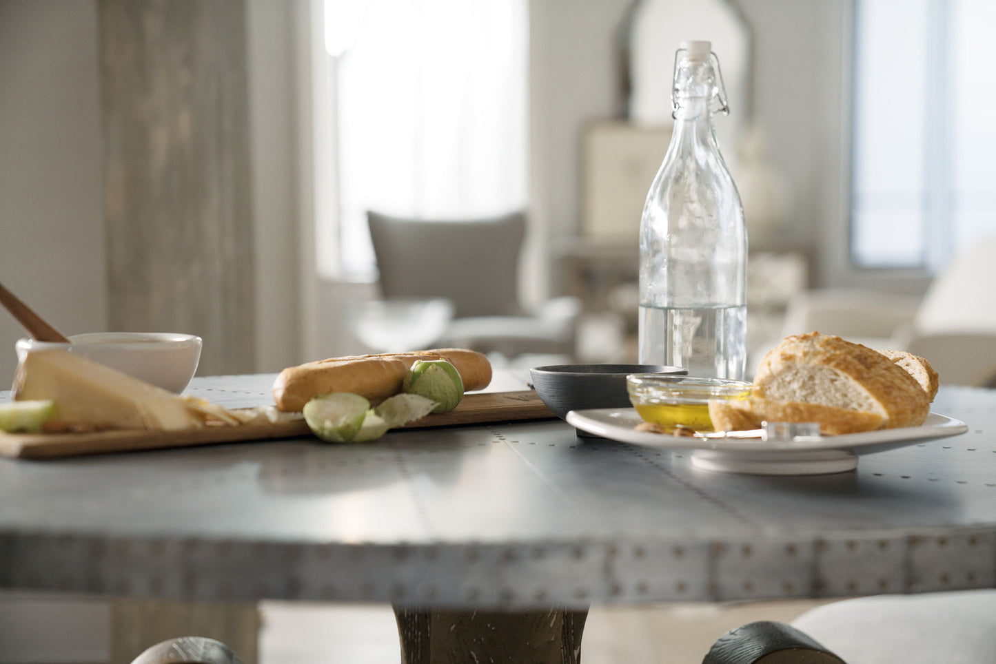 Boheme - 60" Ascension Round Dining Table - Zinc