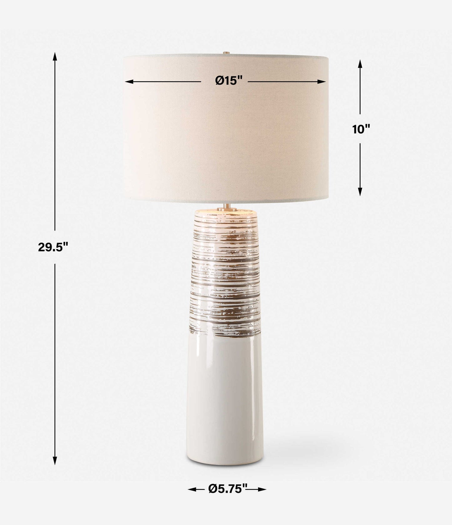 Haven - Glaze Table Lamp - White