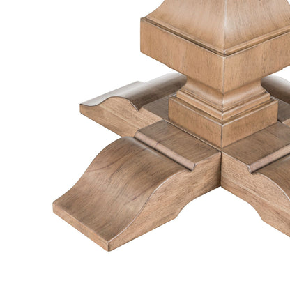 Haven Hills - Round Pedestal Table Base - Camel Beige