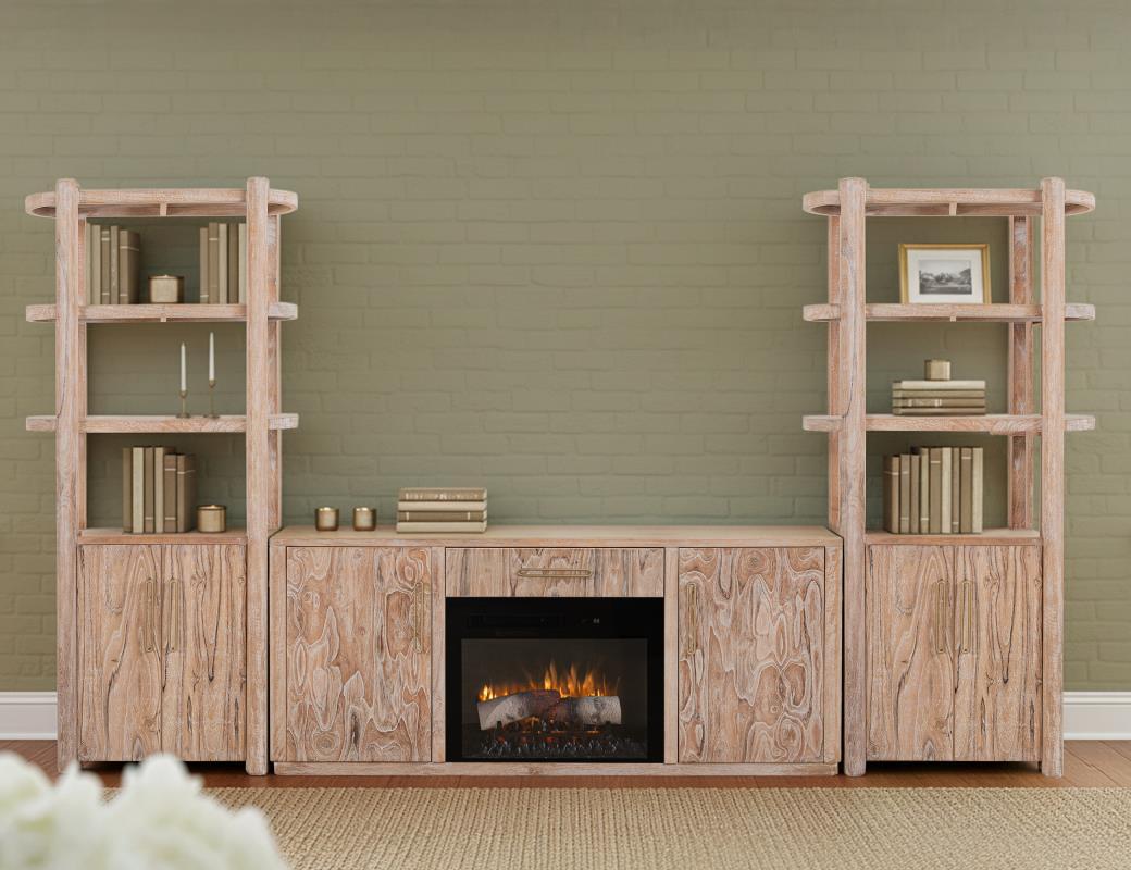 Balam - 1 Drawer & 2 Door Electric Fireplace
