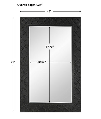 Everest - Mirror - Satin Black