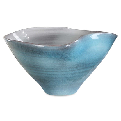 Blue Crest - Ceramic Bowl - Blue