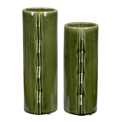 Meander - Vases (Set of 2) - Green