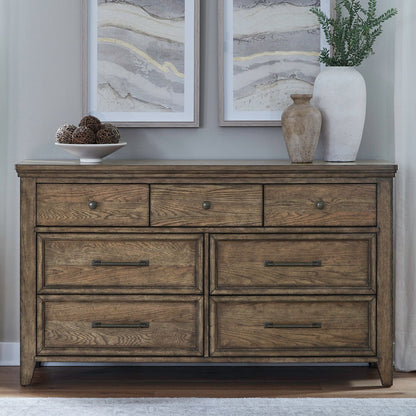 Carolina Park - 7 Drawer Dresser - Brown
