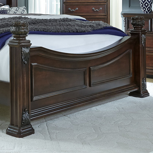 Messina Estates - Queen Poster Footboard - Dark Brown