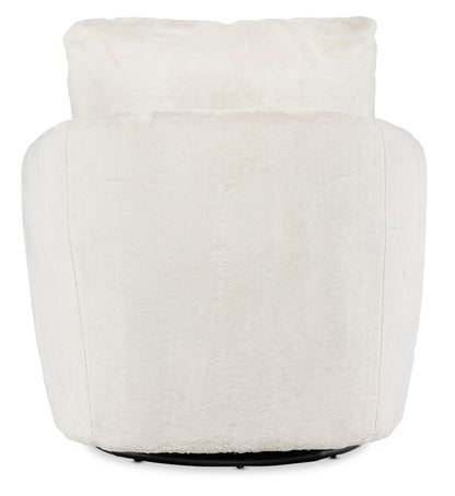 CC - Bonnie Swivel Chair With Power Footrest - White