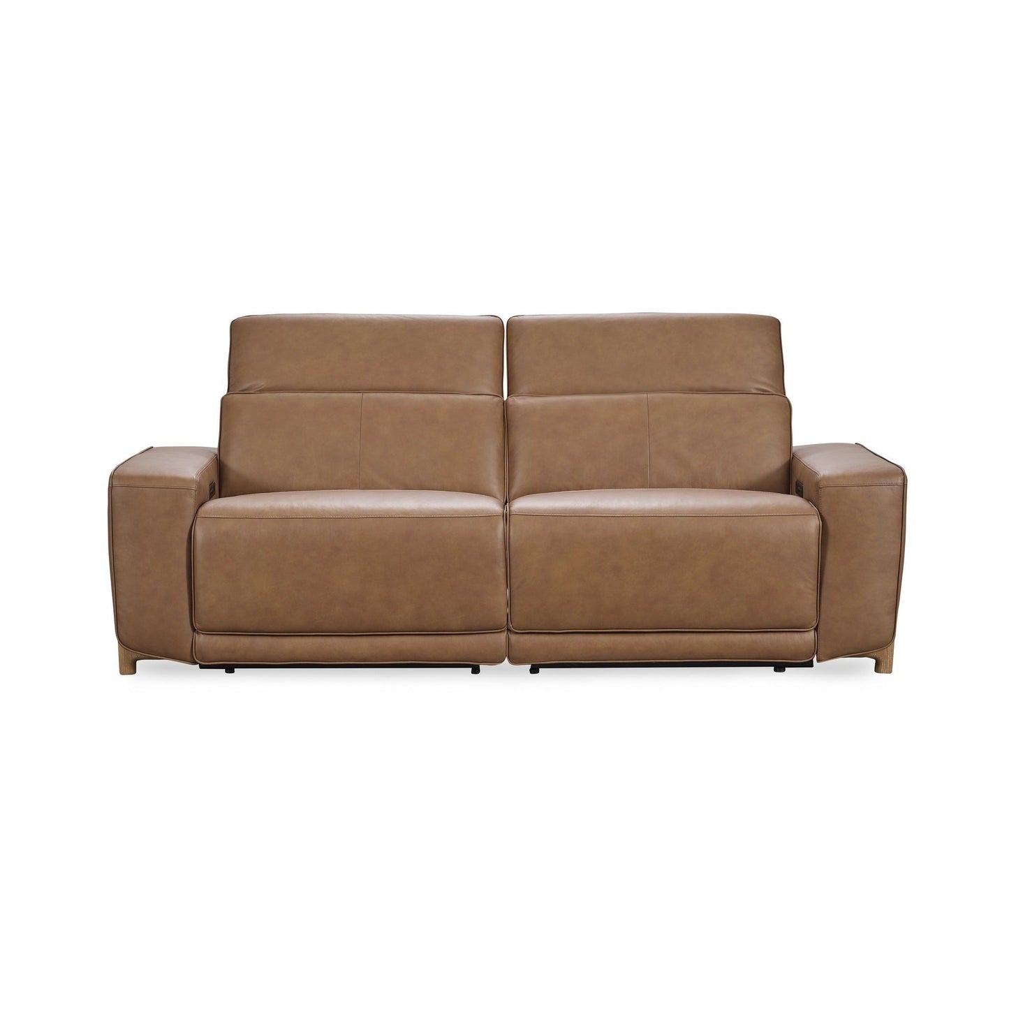 Kadon - Leather Power Recliner Sofa - Camel