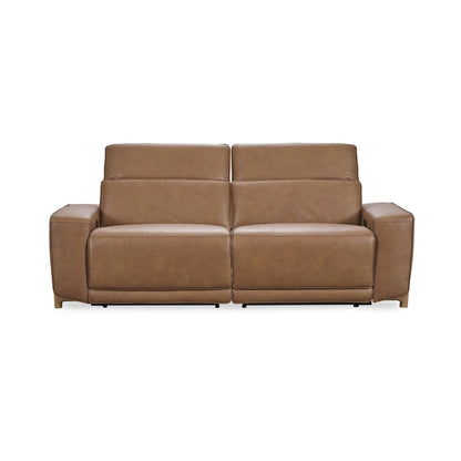 Kadon - Leather Power Recliner Sofa - Camel