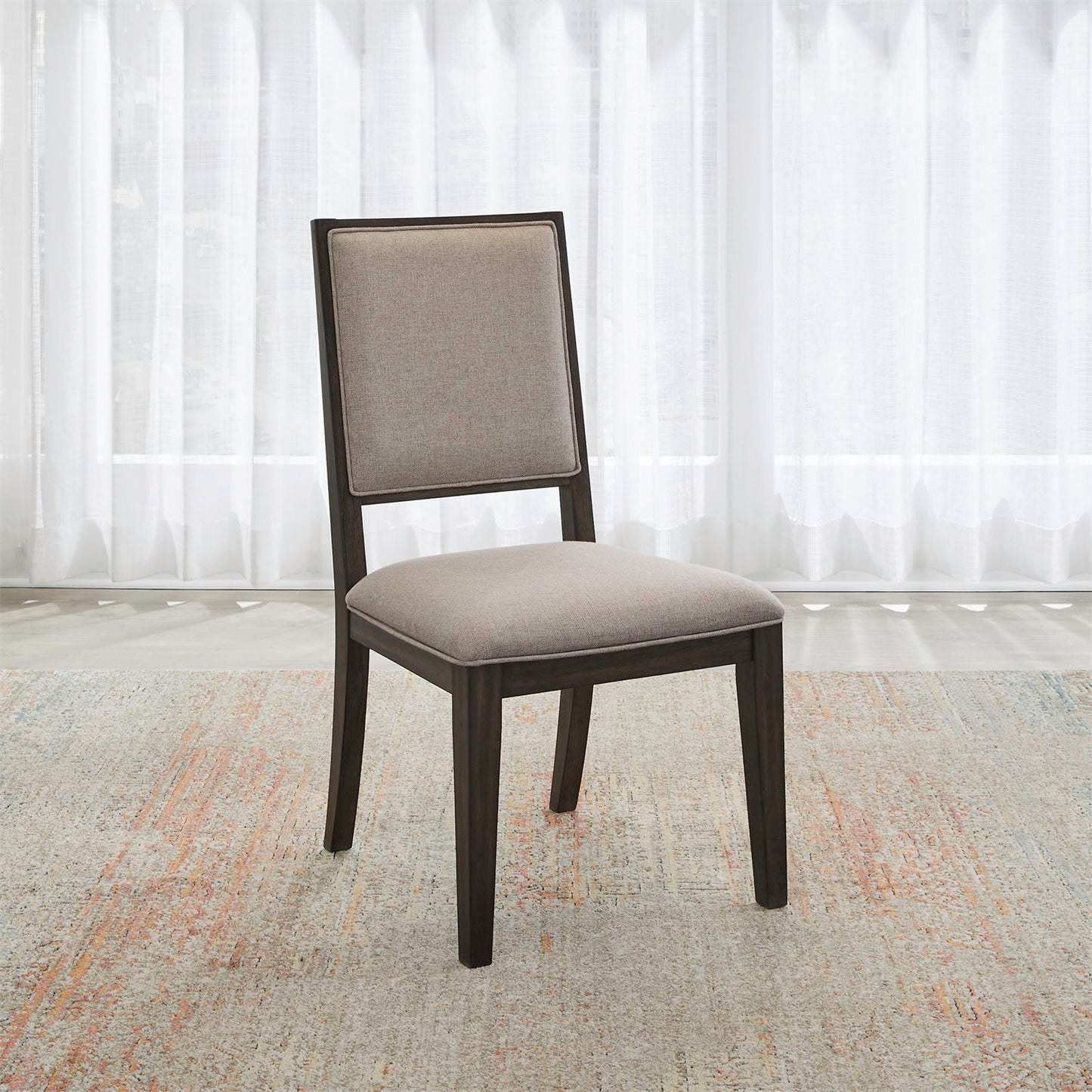 Modern Edge - Upholstered Side Chair - Caffe