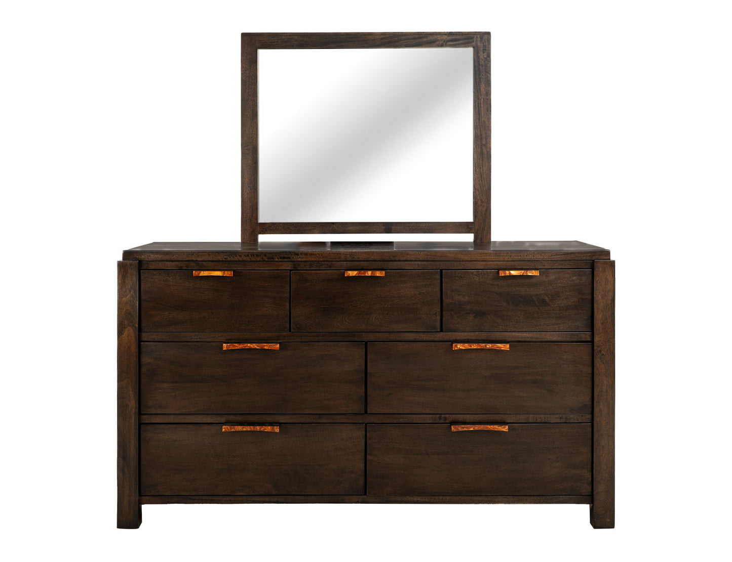 Raramuri - 7 Drawer Dresser - Dark Brown