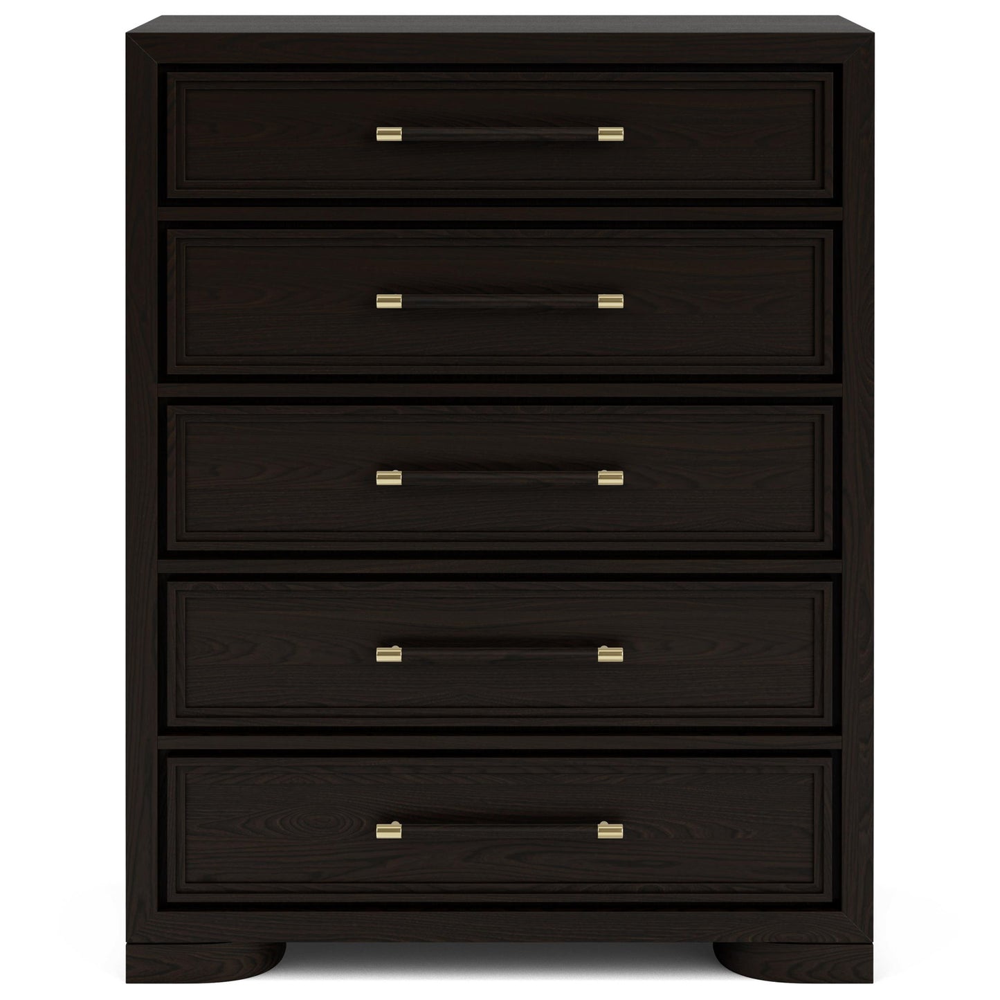 Lydia - 5 Drawer Chest - Dark Brown