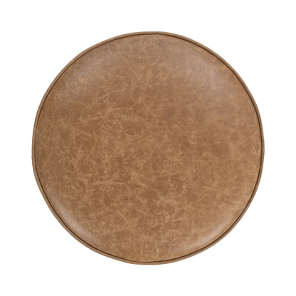 Clair - Leather Round Table
