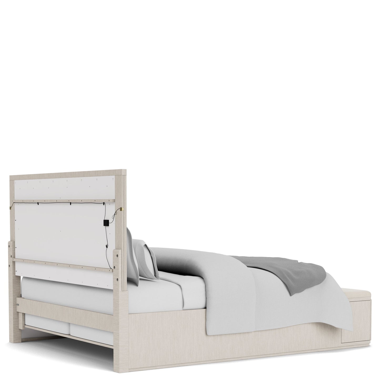 Alexis - King Storage Footboard - Latte Essence