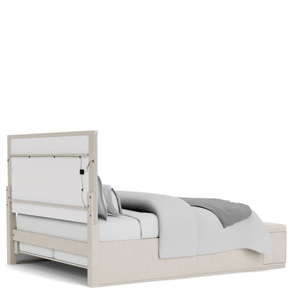 Alexis - King Storage Footboard - Latte Essence
