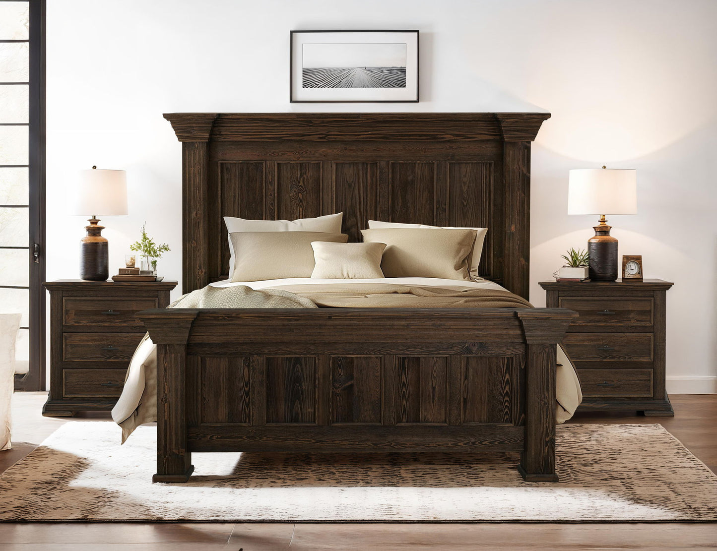 Desire - King Headboard - Mahogany Brown