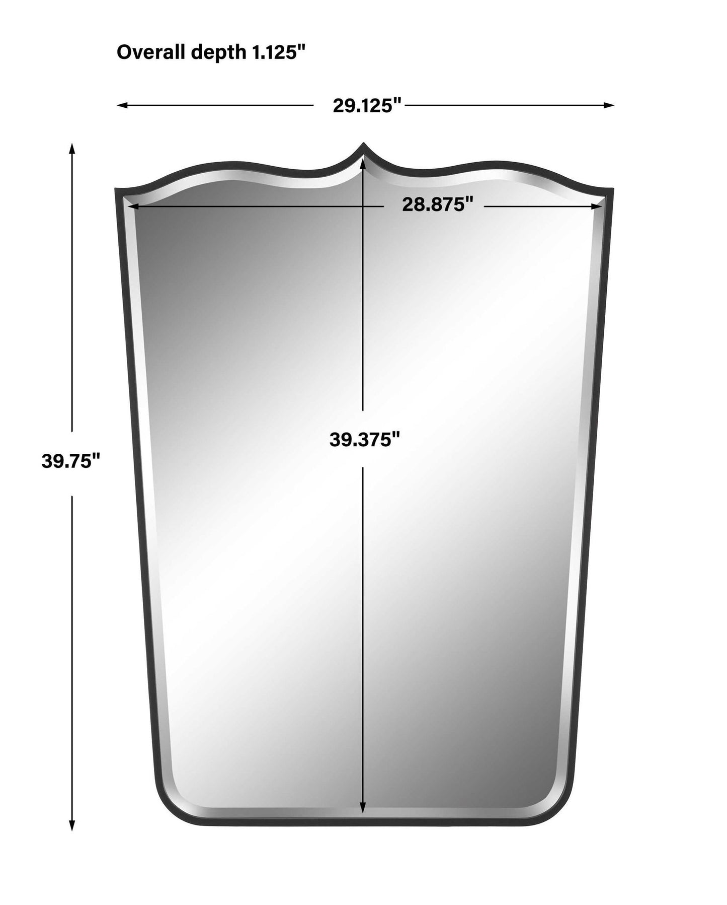 Tiara - Curved Iron Mirror