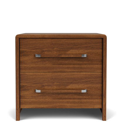 Elsie - Two Drawer Nightstand - Dark Brown