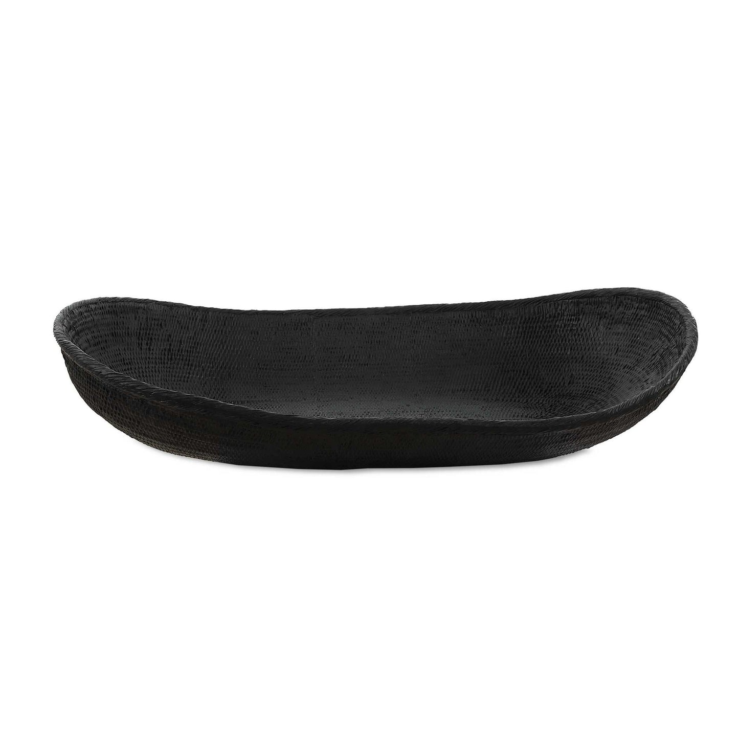 Ember - Weave Indoor-Outdoor Oblong Bowl - Black