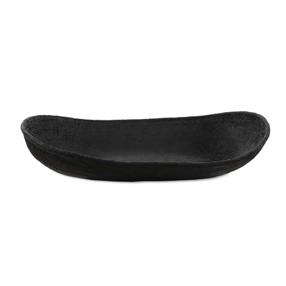 Ember - Weave Indoor-Outdoor Oblong Bowl - Black