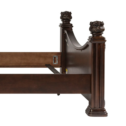 Messina Estates - King Poster Footboard - Dark Brown