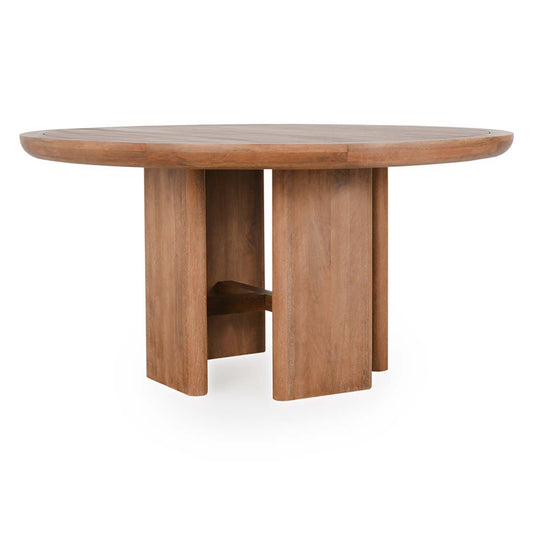 Selena - Round Dining Table - Hickory Brown
