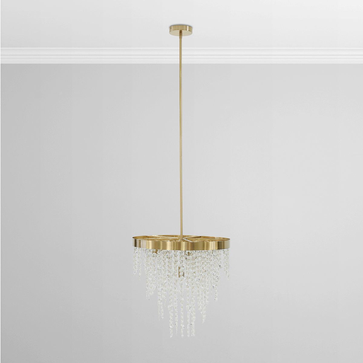 Juniper - Chandelier - Clear/Brass
