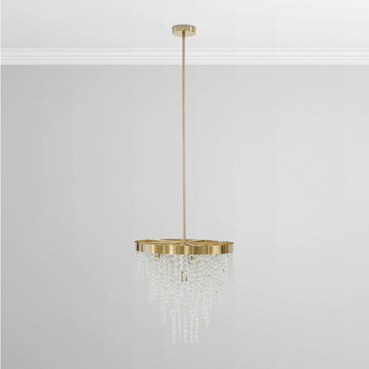 Juniper - Chandelier - Clear/Brass