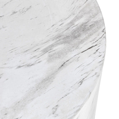 Arlette - Outdoor Round Coffee Table - White