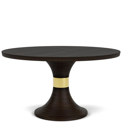 Lydia - Round Dining Table Top - Dark Brown