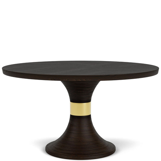 Lydia - Round Dining Table Top - Dark Brown