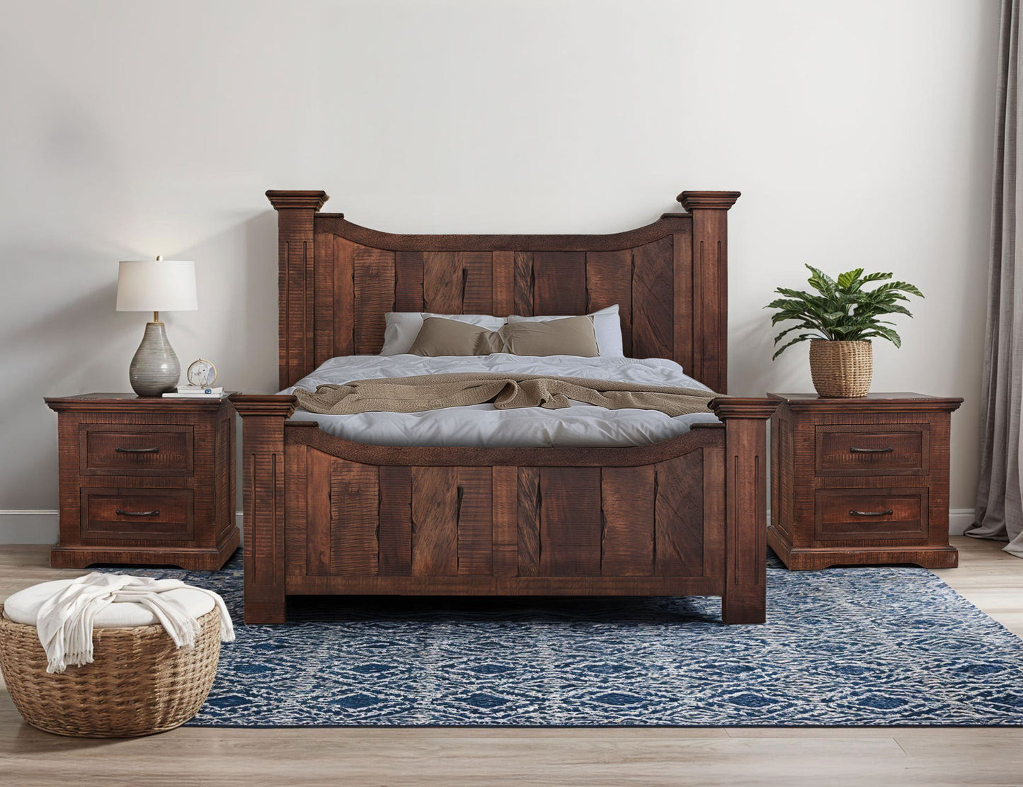 Madeira - King Footboard - Deep Brown
