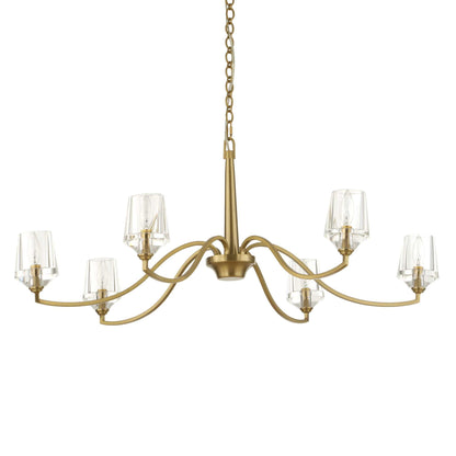Barcelona - 6 Light Brass Chandelier - Gold