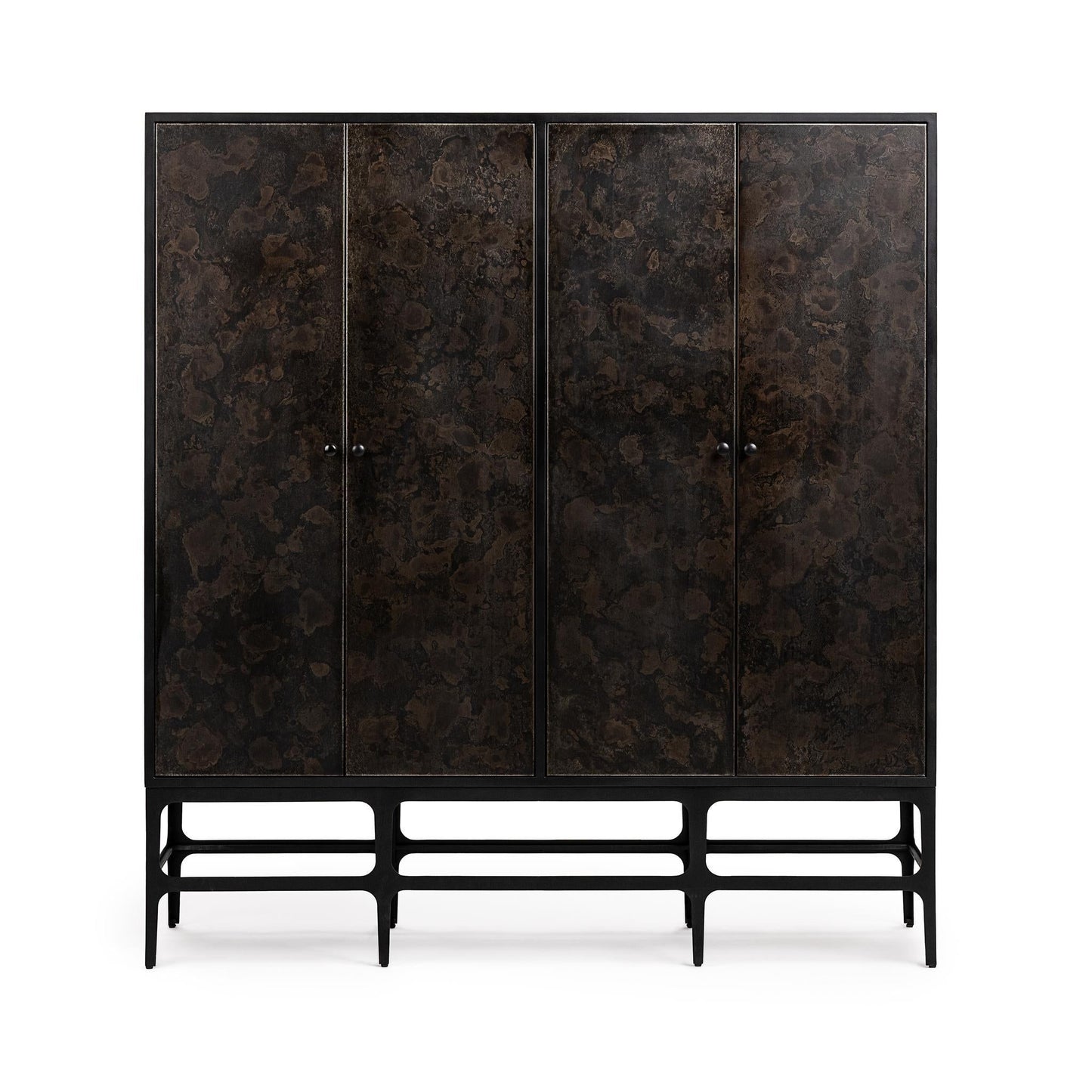 Amilio - Tall Cabinet - Rust Noir