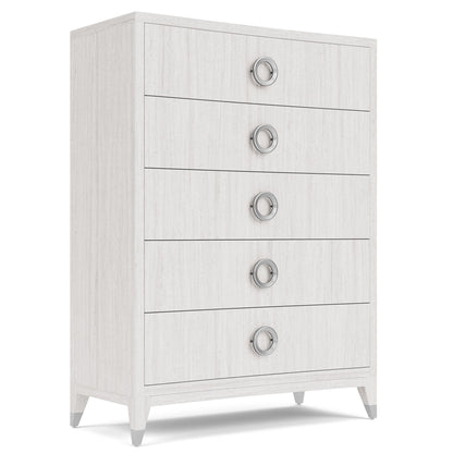 Hepburn - Five Drawer Chest - White