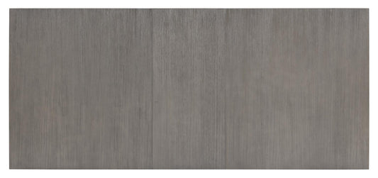 Terra Luna - Complete Rectangle Double Pedestal Table - White Cloud & Nightfall