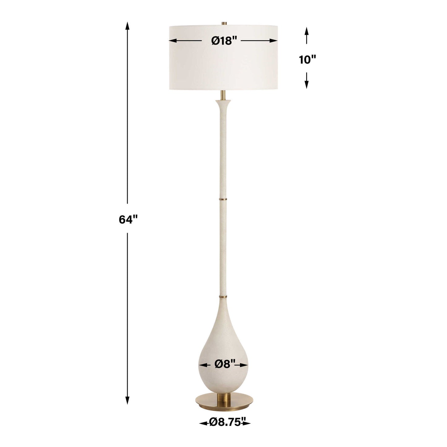 Dewdrop - Floor Lamp - Ivory