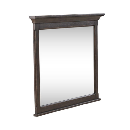 Paradise Valley - Landscape Mirror - Dark Brown