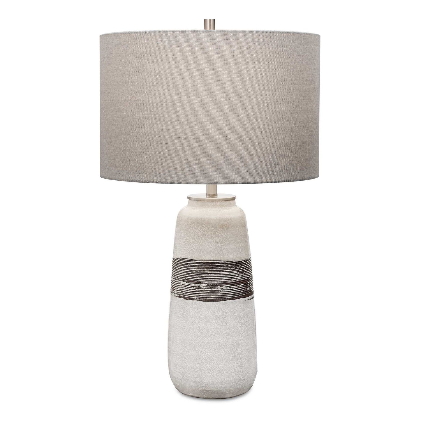 Comanche - Crackle Table Lamp - White