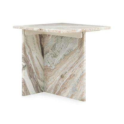 Bexly - Marble Square End Table
