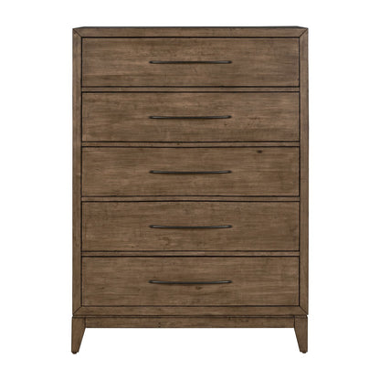 Shaker Lakes - 5 Drawer Chest - Brown