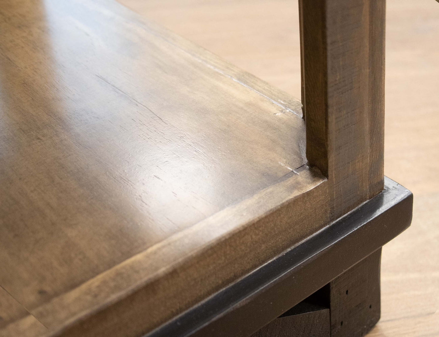 Loft - Sofa Table With 2 Drawers - Two Tone Gray / Brown